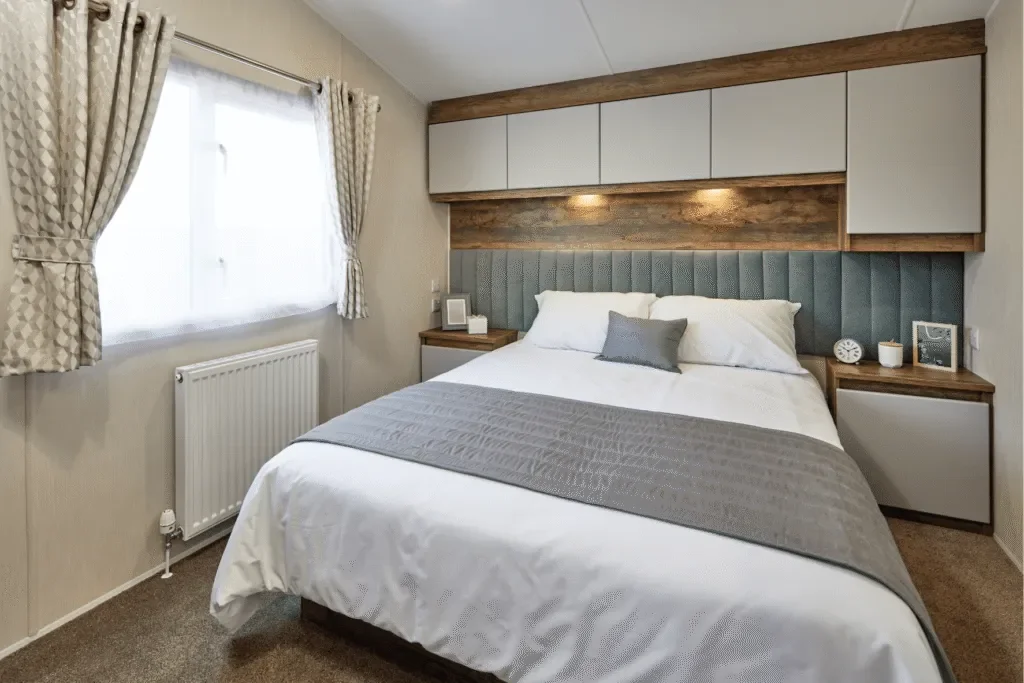 Willerby Brookwood king-size master bedroom