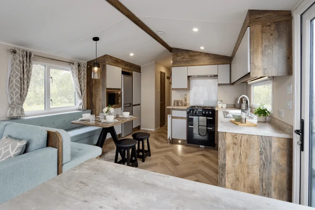 Willerby Brookwood kitchen with range cooker