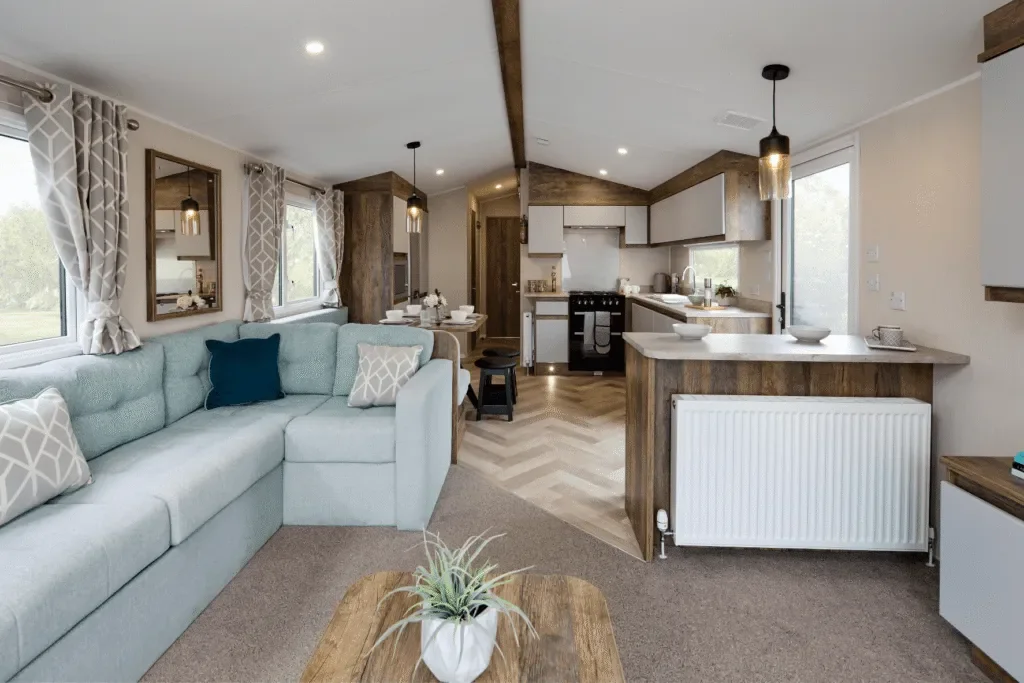 Willerby Brookwood open-plan lounge and kitchen
